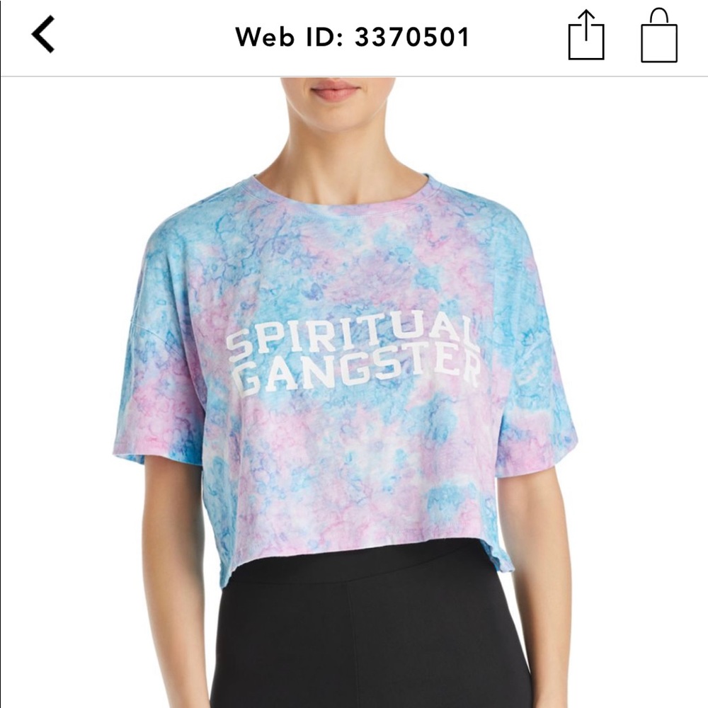 NWT spiritual gangster crop tee